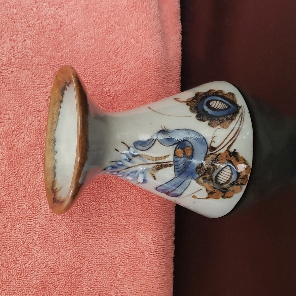 Ceramic Art Deco Bird Bud Vase